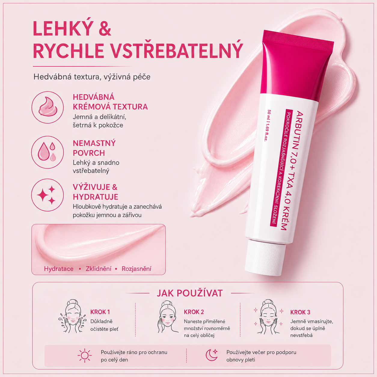 Rozjasňující krém s Arbutinem