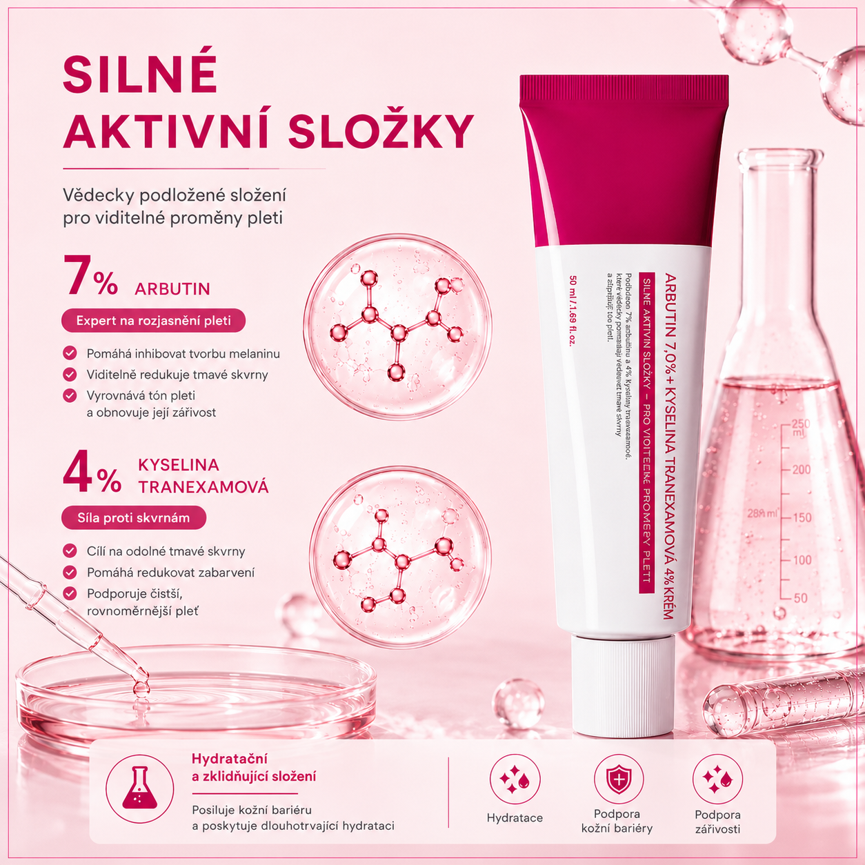 Rozjasňující krém s Arbutinem